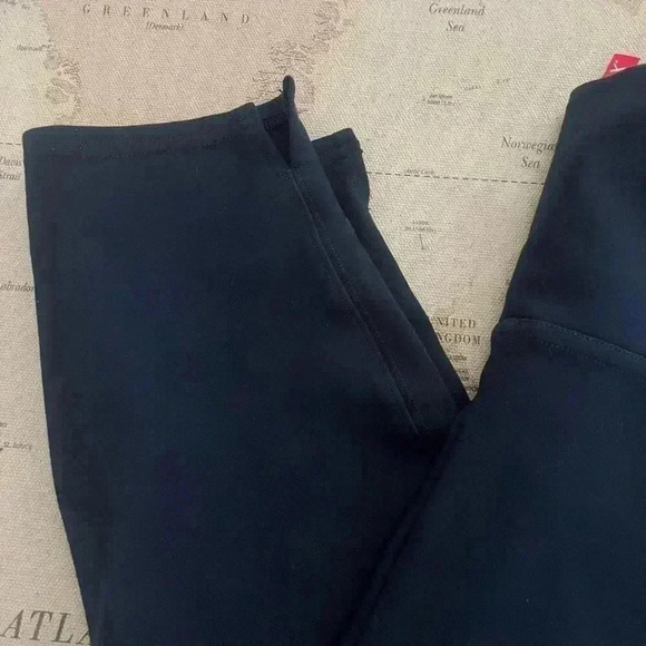 SPANX Navy Pointe Slim Pants Hidden Tummy Panel Size XL - Picture 2 of 10